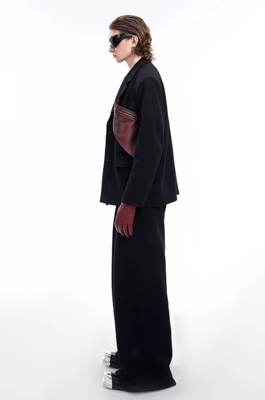 Leather Niche High-End Suit Blazer