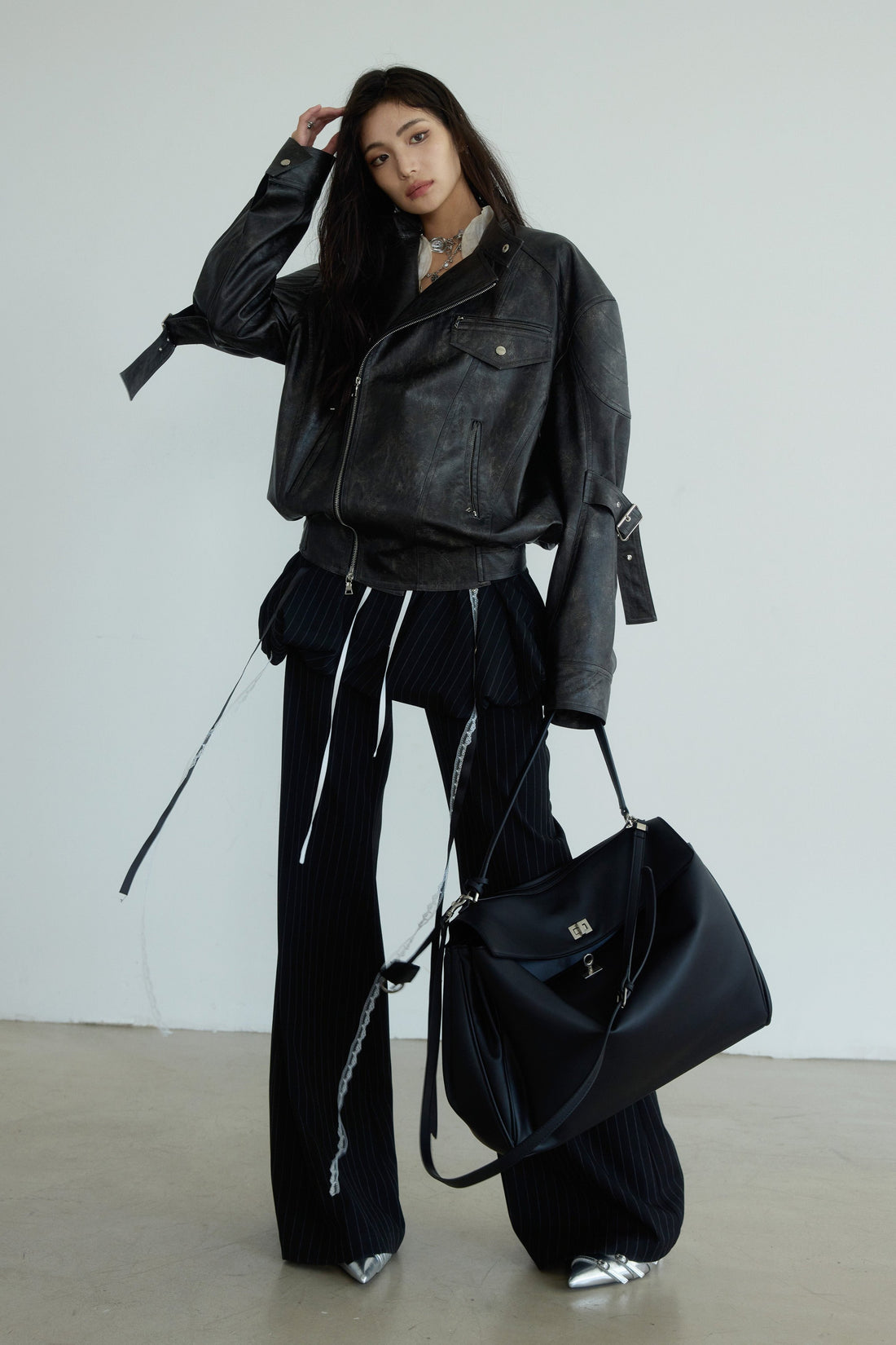 Oversized Vintage Leather Jacket