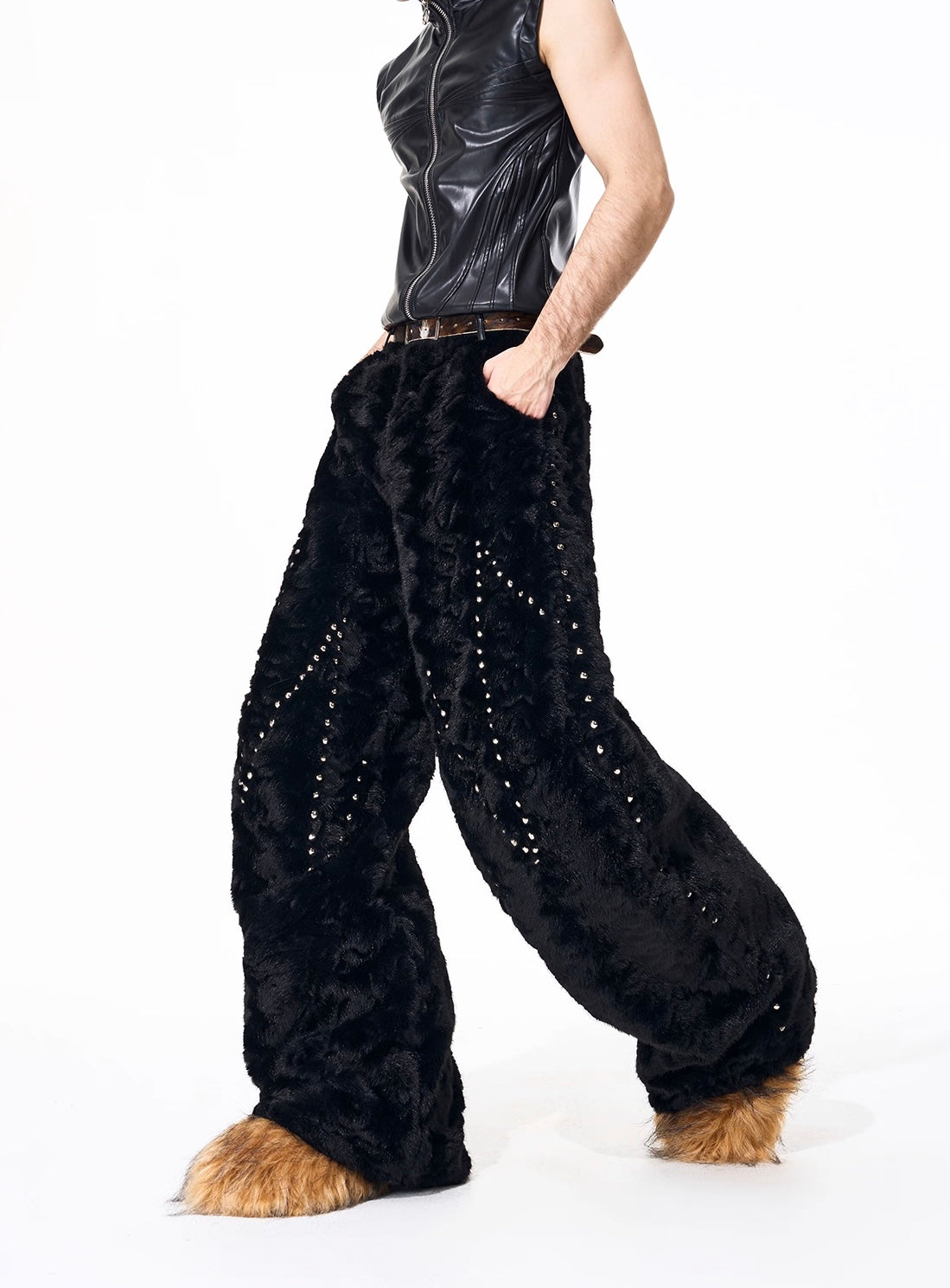 Heart Detail Fury Hooded Jacket And Pant