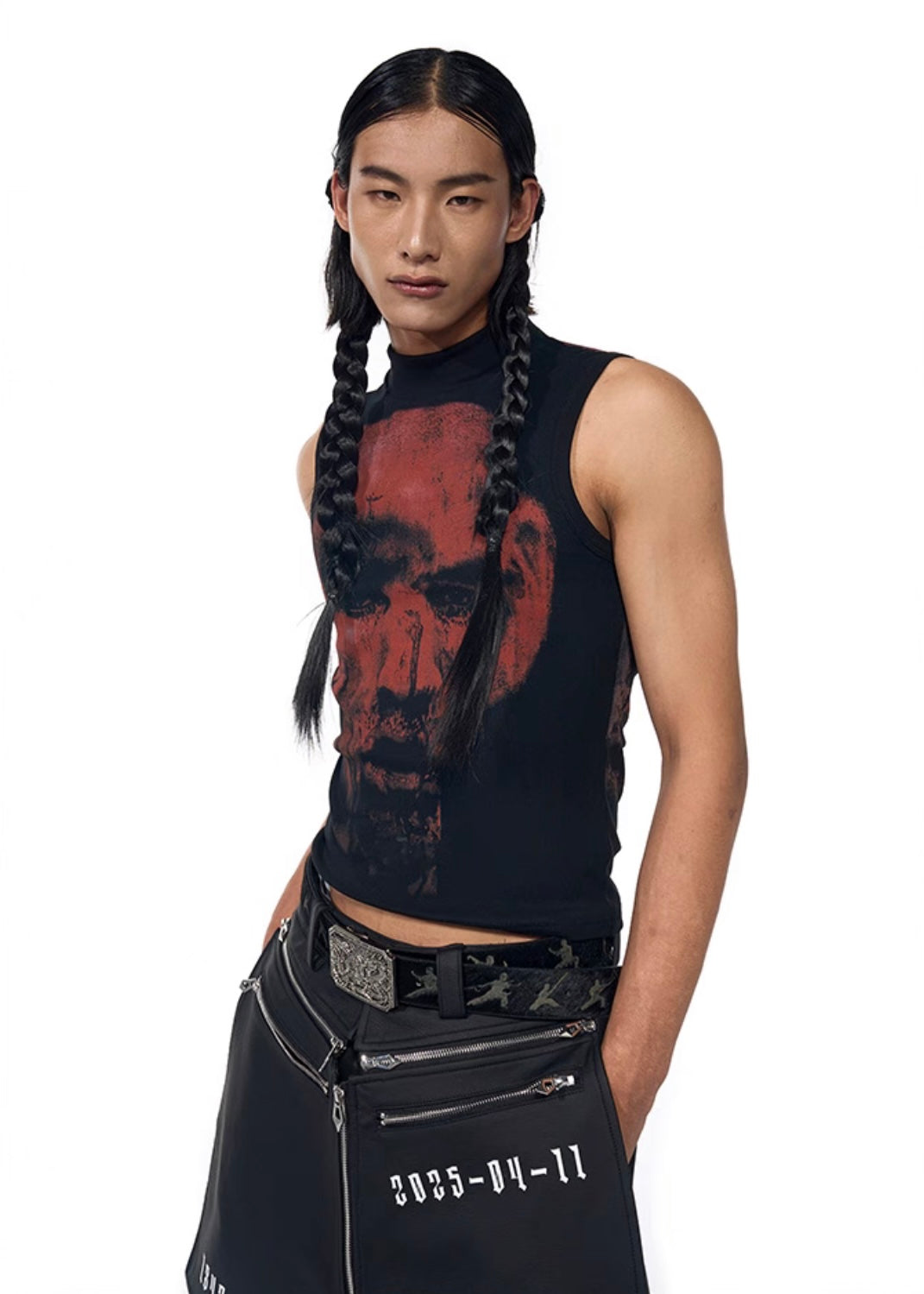 Graphic Print Sleeveless Tank Top