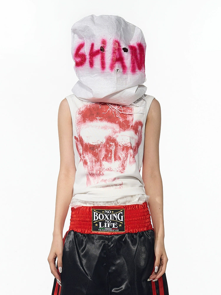 Graphic Print Sleeveless Tank Top