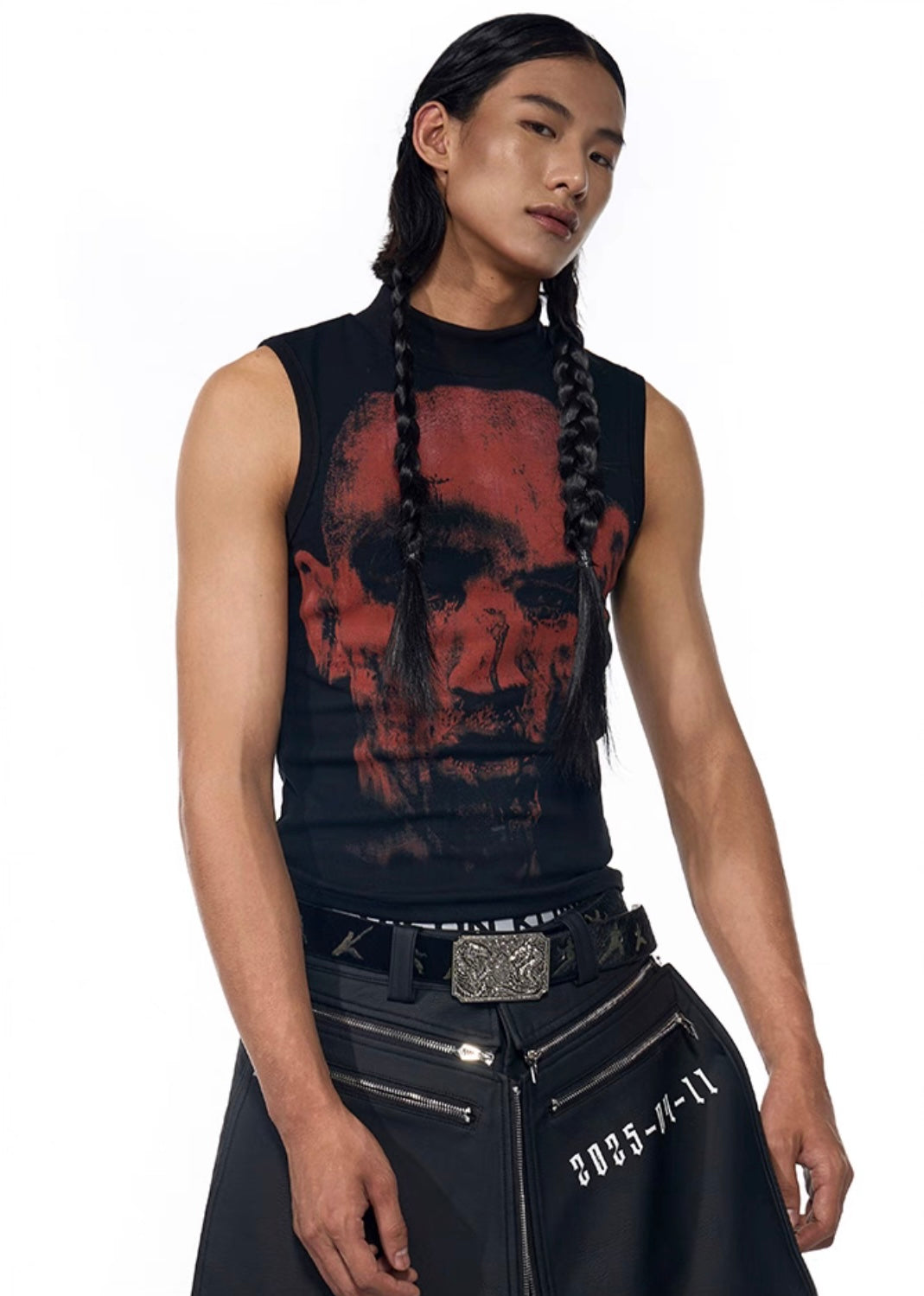 Graphic Print Sleeveless Tank Top