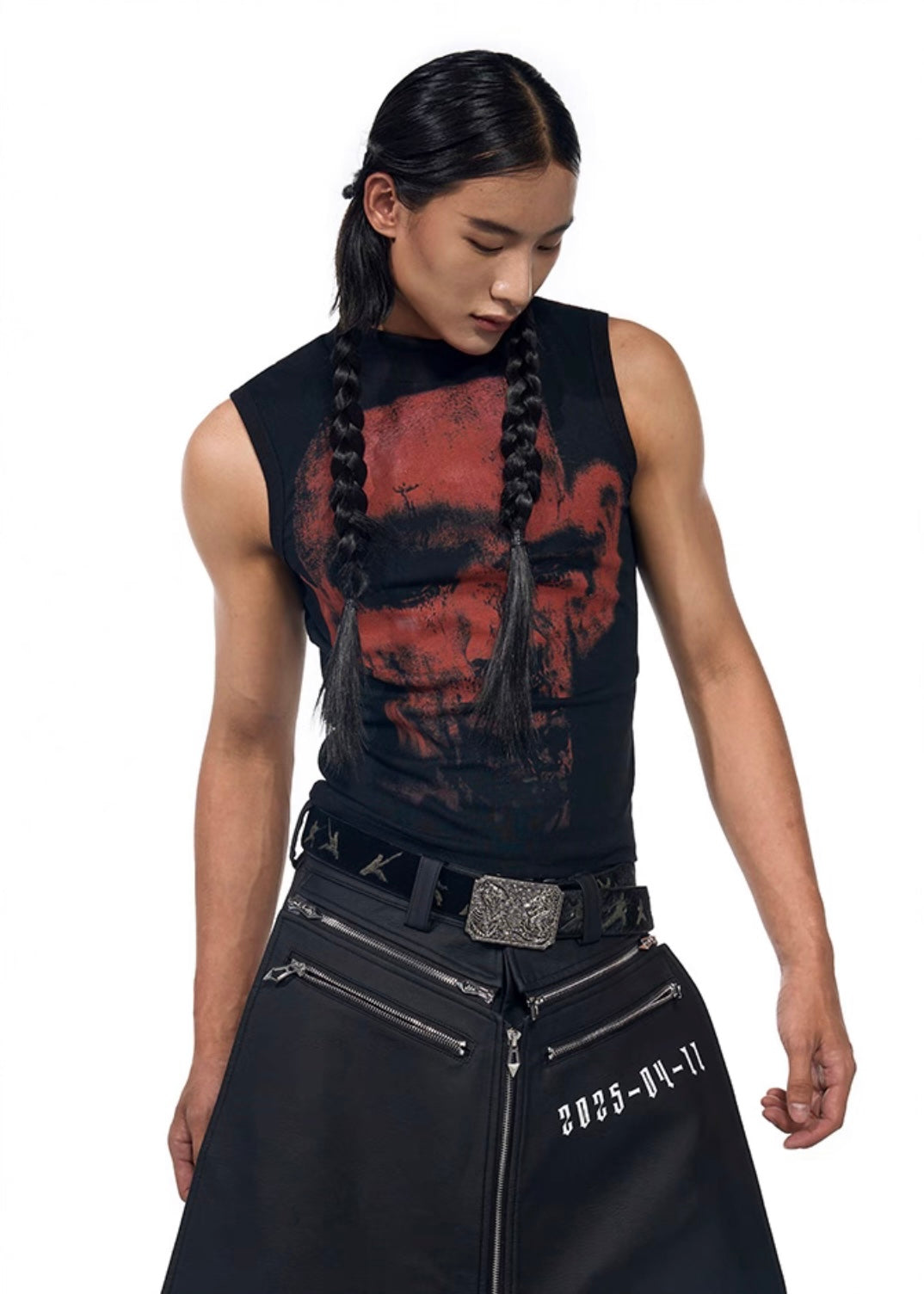 Graphic Print Sleeveless Tank Top