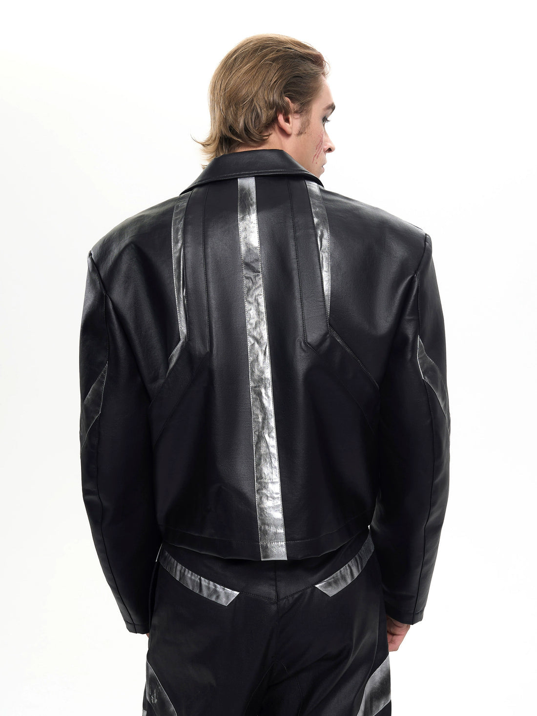 Dirty Washed Leather Jacket And Pant