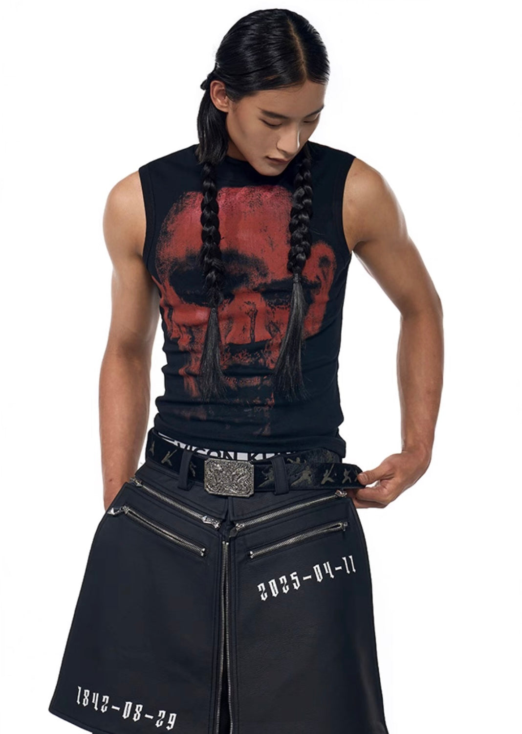 Graphic Print Sleeveless Tank Top