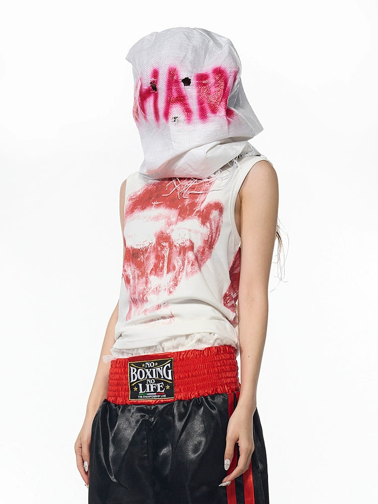 Graphic Print Sleeveless Tank Top