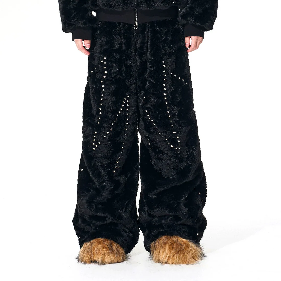 Heart Detail Fury Hooded Jacket And Pant