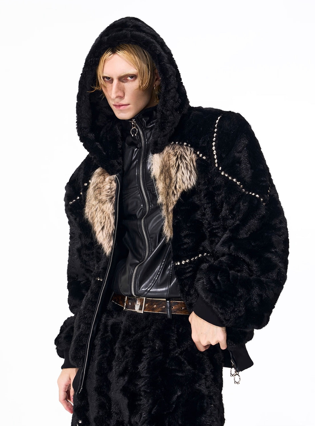 Heart Detail Fury Hooded Jacket And Pant