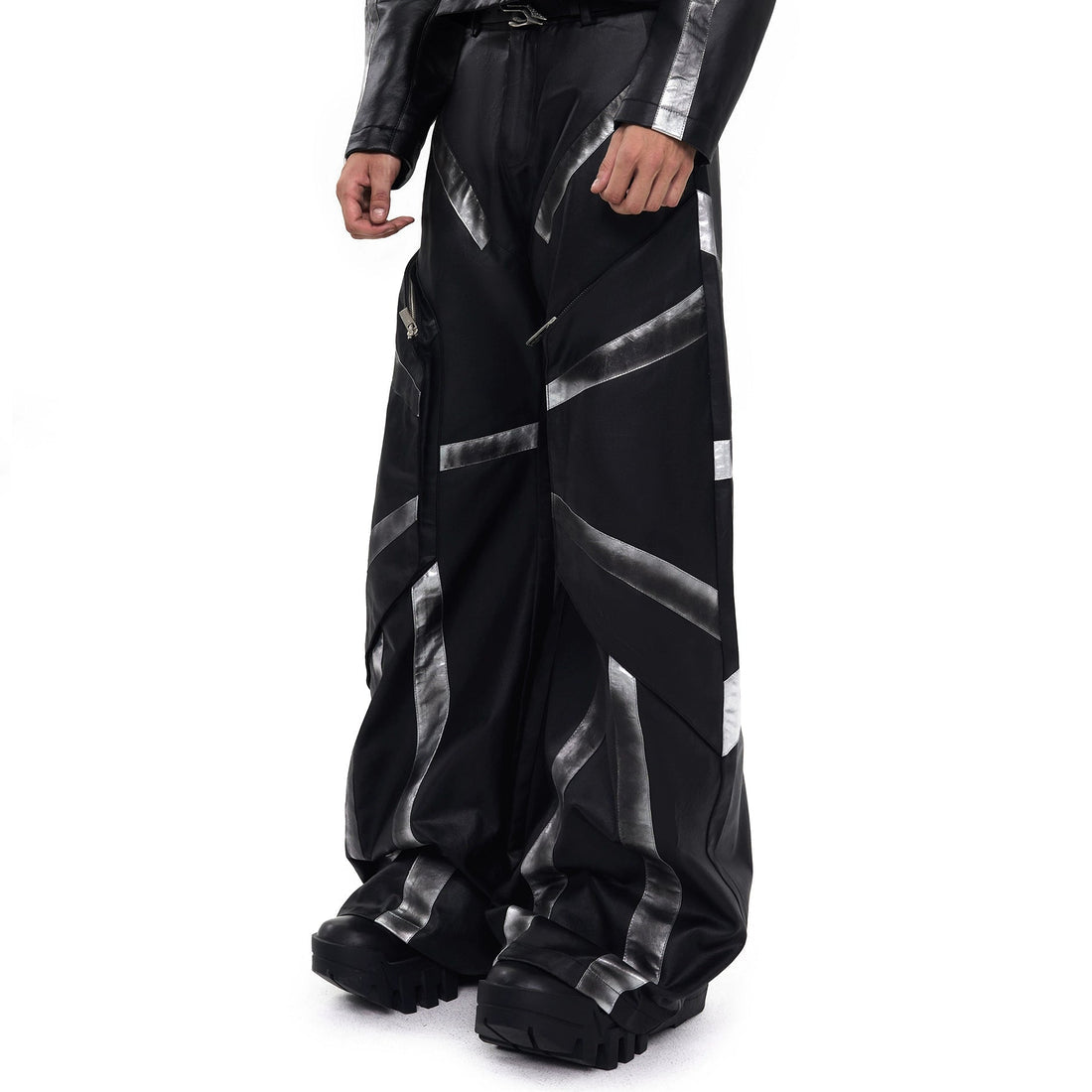 Dirty Washed Leather Jacket And Pant