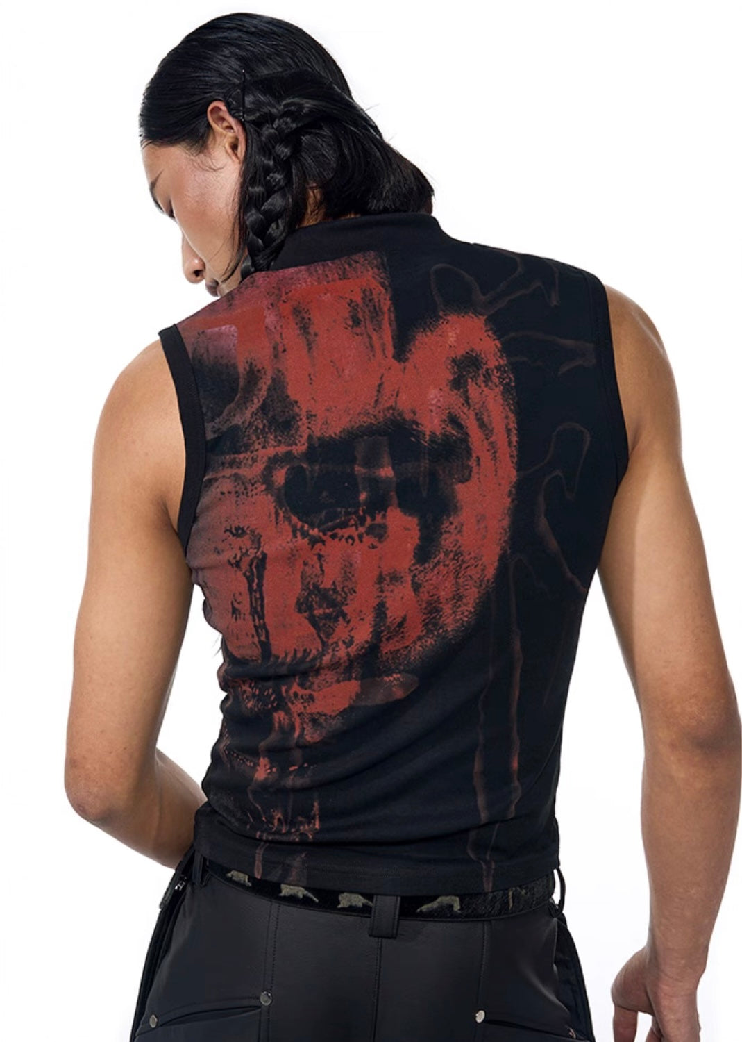 Graphic Print Sleeveless Tank Top