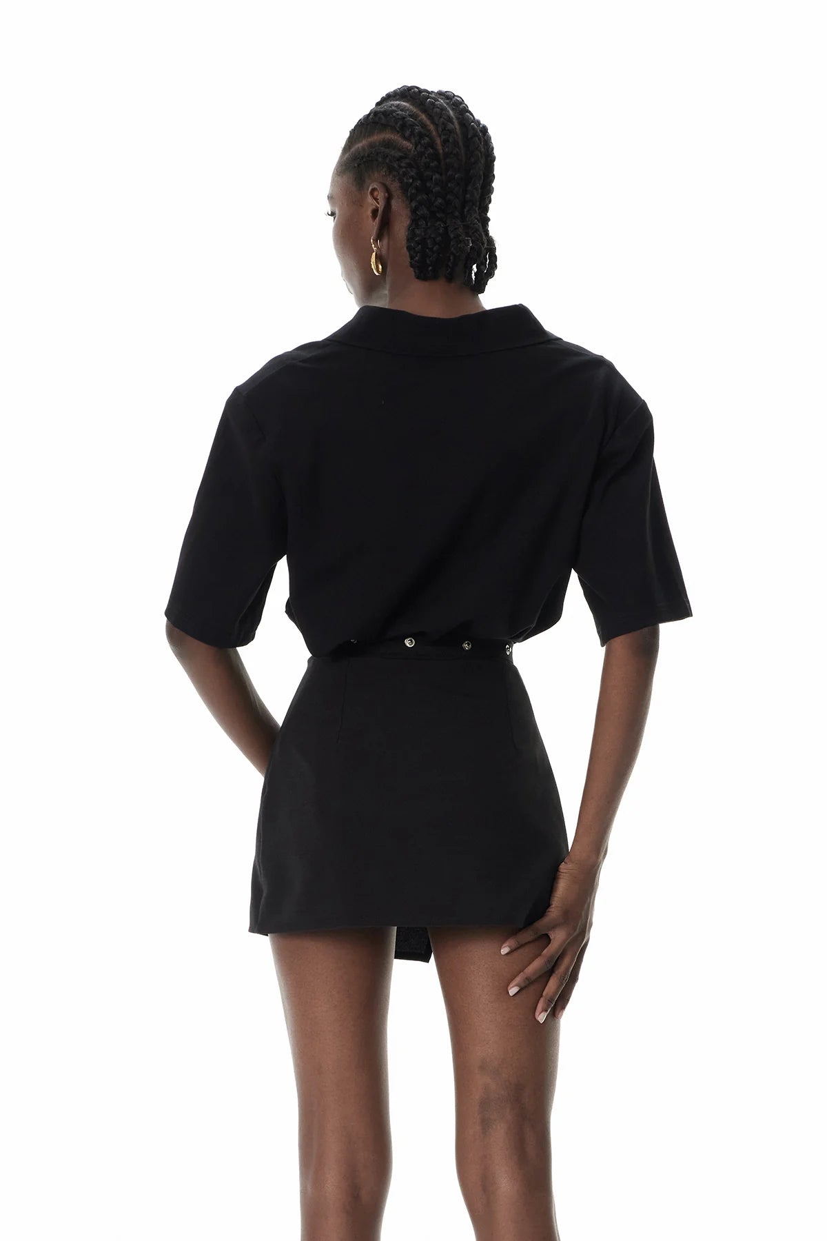 Embellished Deconstructed Skirt And Top Set