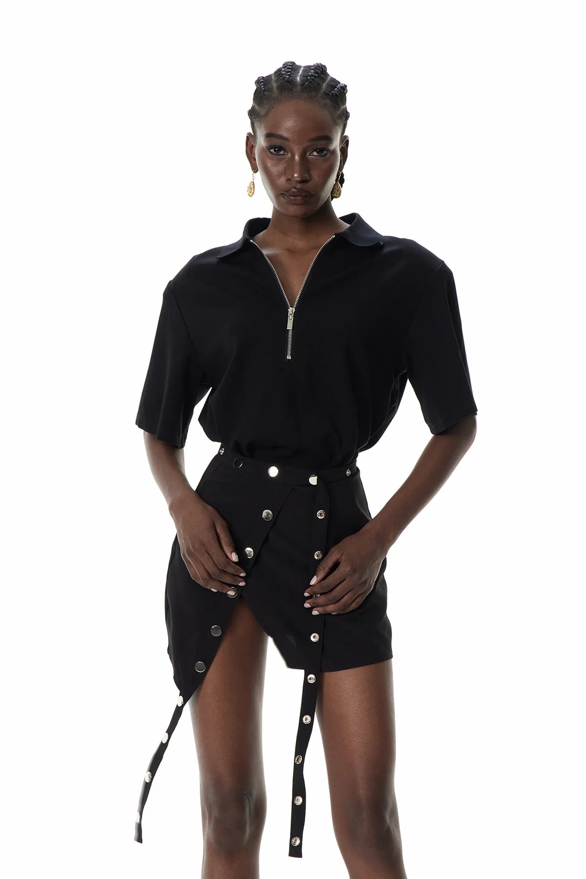 Embellished Deconstructed Skirt And Top Set